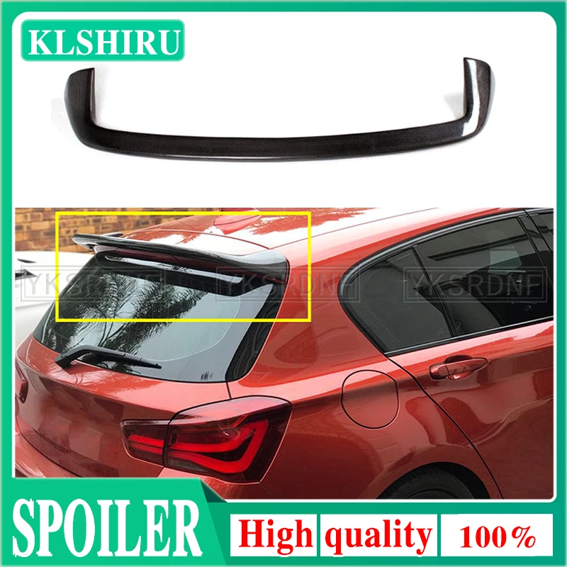 

KLSHIRU For BMW F20 F21 Spoiler 2012 - 2020 1 Series 116i 120i 118i M135i Carbon Fiber for F20 F21 Rear Roof Spoiler FRP Grey
