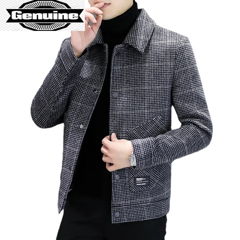 

Spring Especially Coat Men's Wool Short Man Coats Casual Korean Trendy Men's Jacket Overcoat Casaco De Lã Masculino