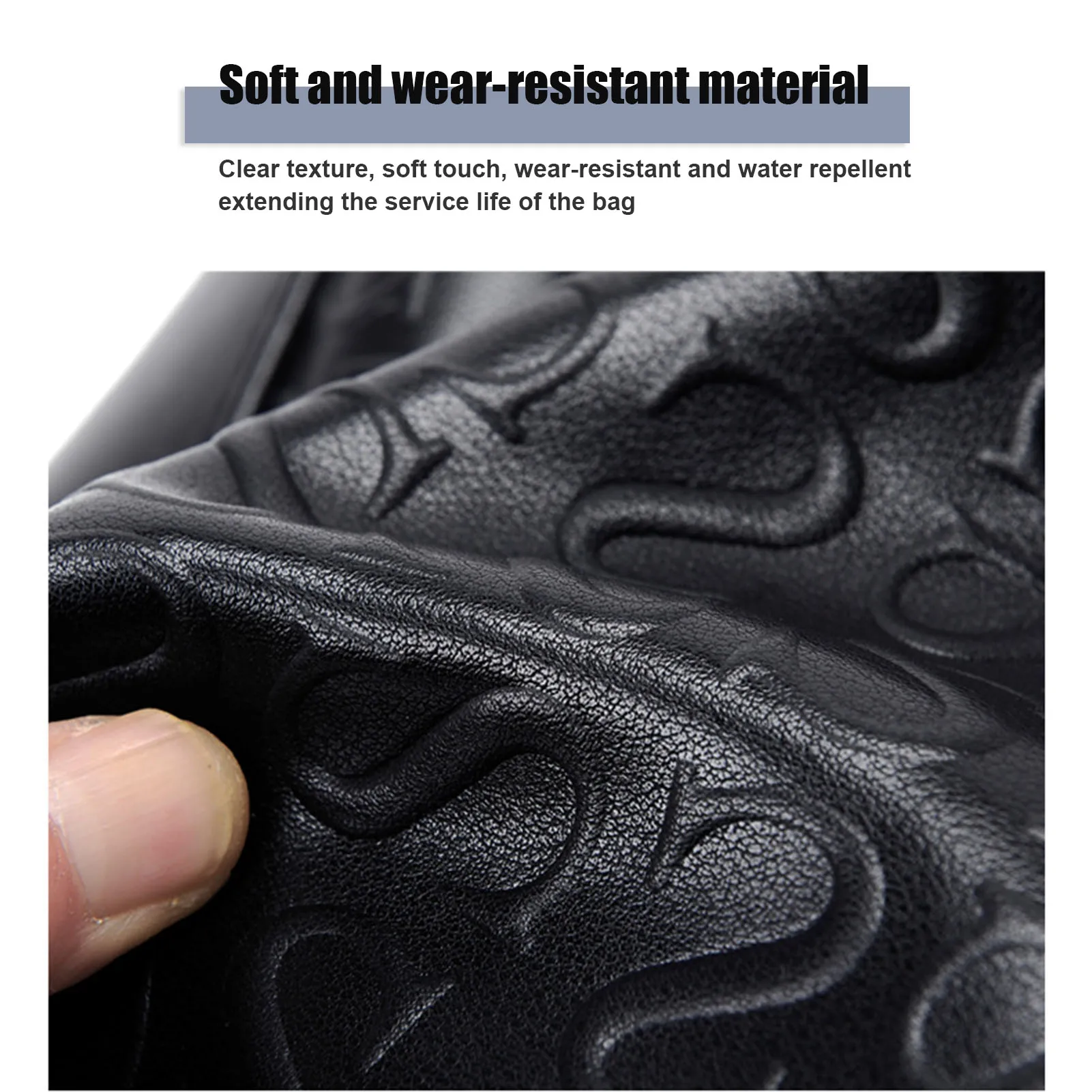 Leather Shoulder Bag With S/Plaid Pattern Large Capacity Waterproof Small Bag For Men Daily Use