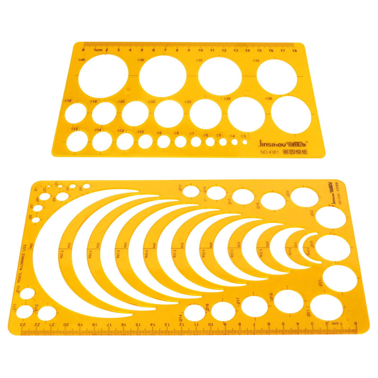 

2 Pcs Geometric Drawing Ruler Circle Template Plastic Geometry Measuring Rulers Design Child Interior Templates Drawings