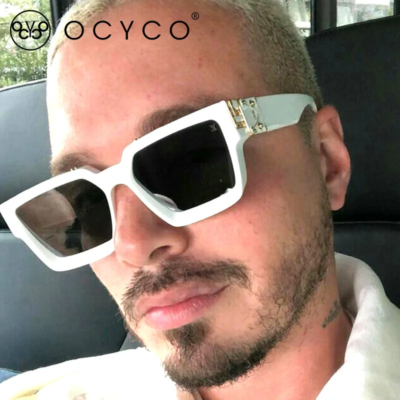 

OCYCO Classic Square Sunglasses Men Brand Designer Driving Black Sun Glasses Male Mirror Fashion Vintage Gafas De Sol UV400