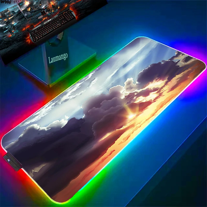 

Computer Mousepad Company Large Keyboard Gaming Mouse Pad Kawaii Sky Mausepad Gamer Carpet RGB Gamers Accessories Cs Go Carpets