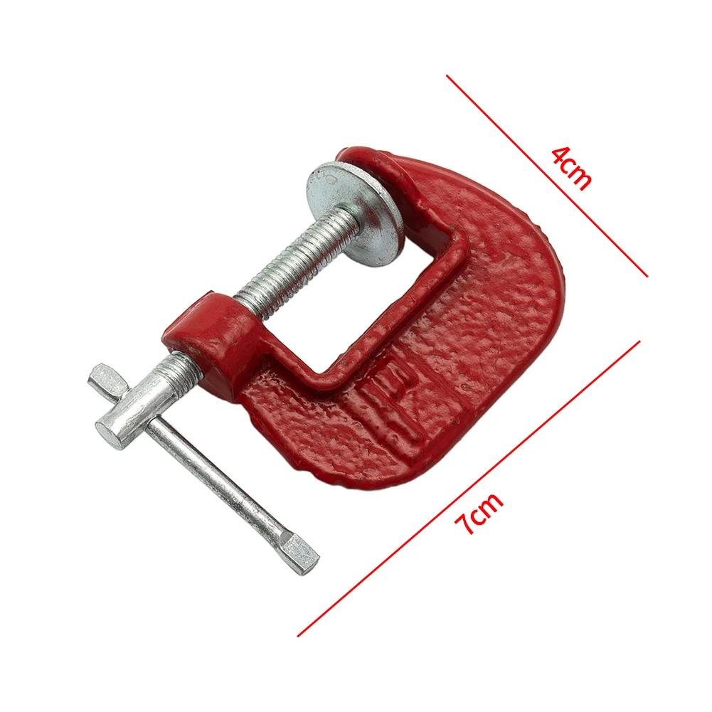 

2 Pieces 1 Inch Mini Heavy Duty G Clamp Woodworking Clamp Device Adjustable DIY Carpentry Metal Clamping Gadgets Hand Tools