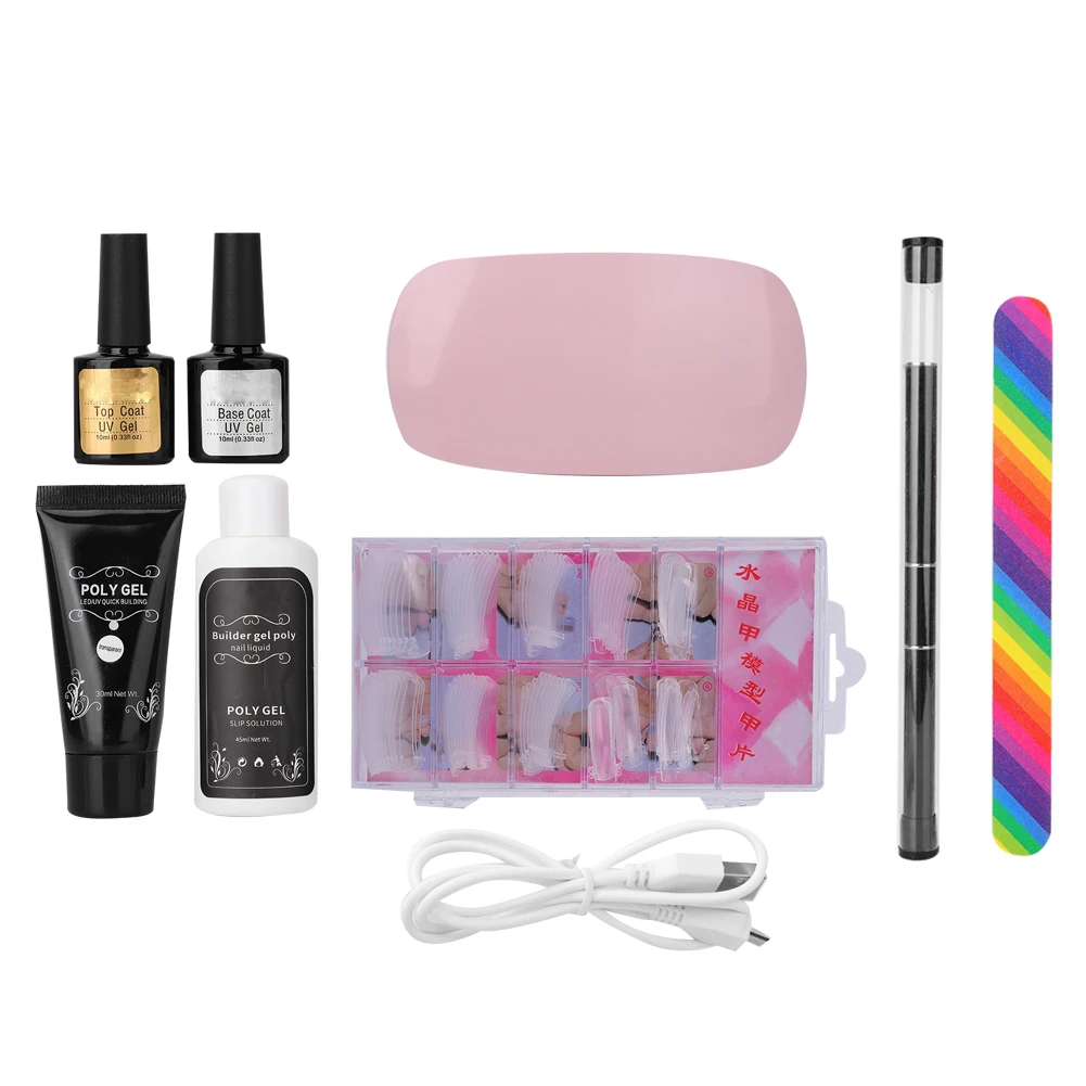 

Nail Art Tools Set Nail Dryer Lamp Extension Glue Builder Manicure Extension Transparent