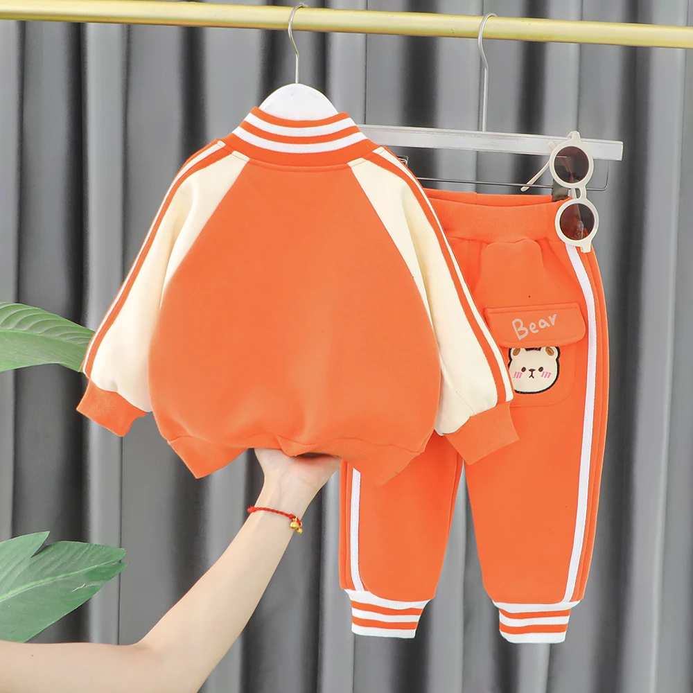 Комплект одежды для мальчиков детская плотная одежда Зимний новый модный стиль