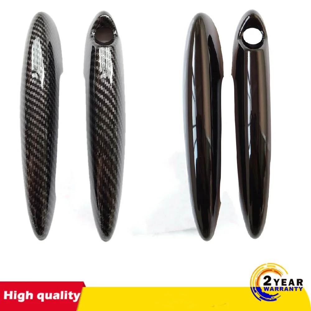 Gloss Black Carbon Fiber Car Door Handle Cover For BMW MINI Cooper S R50 R52 R53 R55 R56 R57 R58 R59 R61 Car Handle Cover