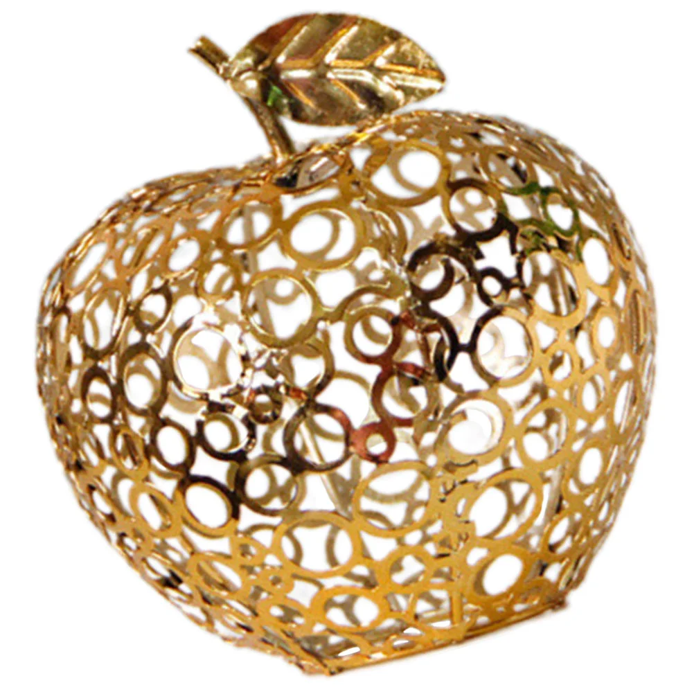 

Artificial Fruit Decor Apple Metal Ornament Light House Decorations