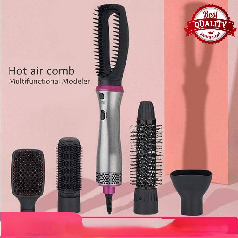 

5 In 1 Electric Hair Dryer Brush Negative Ions Heat Dissipation Hair Dryer Straightener Curler For Hot Air Comb Dryer Salon