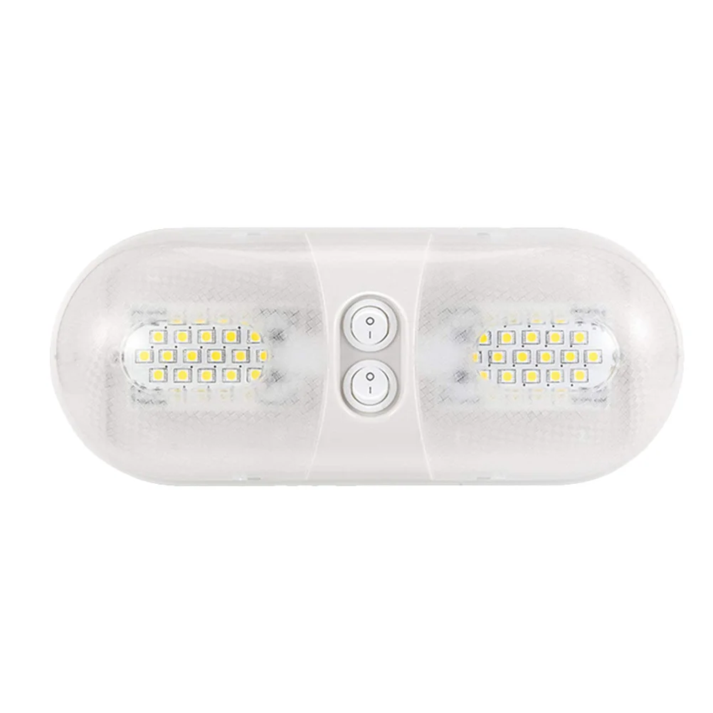 

Three-way Switch 12V LED Trailer Lights with Lenses Interior Lighting Yacht Reading Light (White Light)