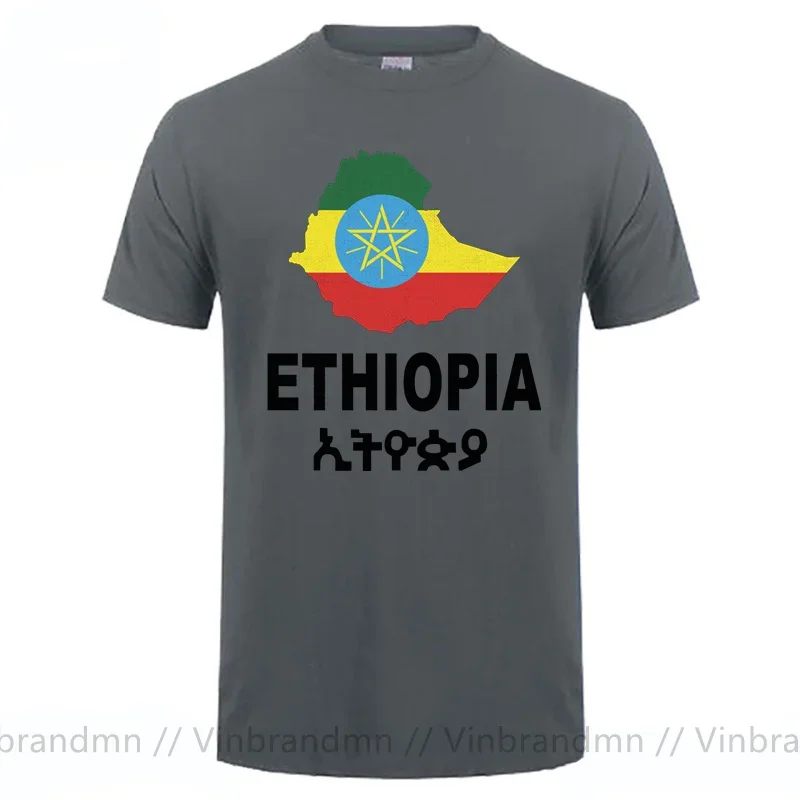 Винтажная футбольная футболка Эфиопии сувенирная с эфиопской картой и флагом