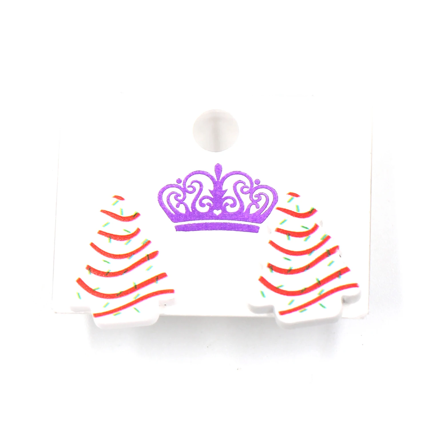 

1 пара, новый продукт, серьги-гвоздики CN для женщин, Рождественская елка, торты, милые акриловые украшения