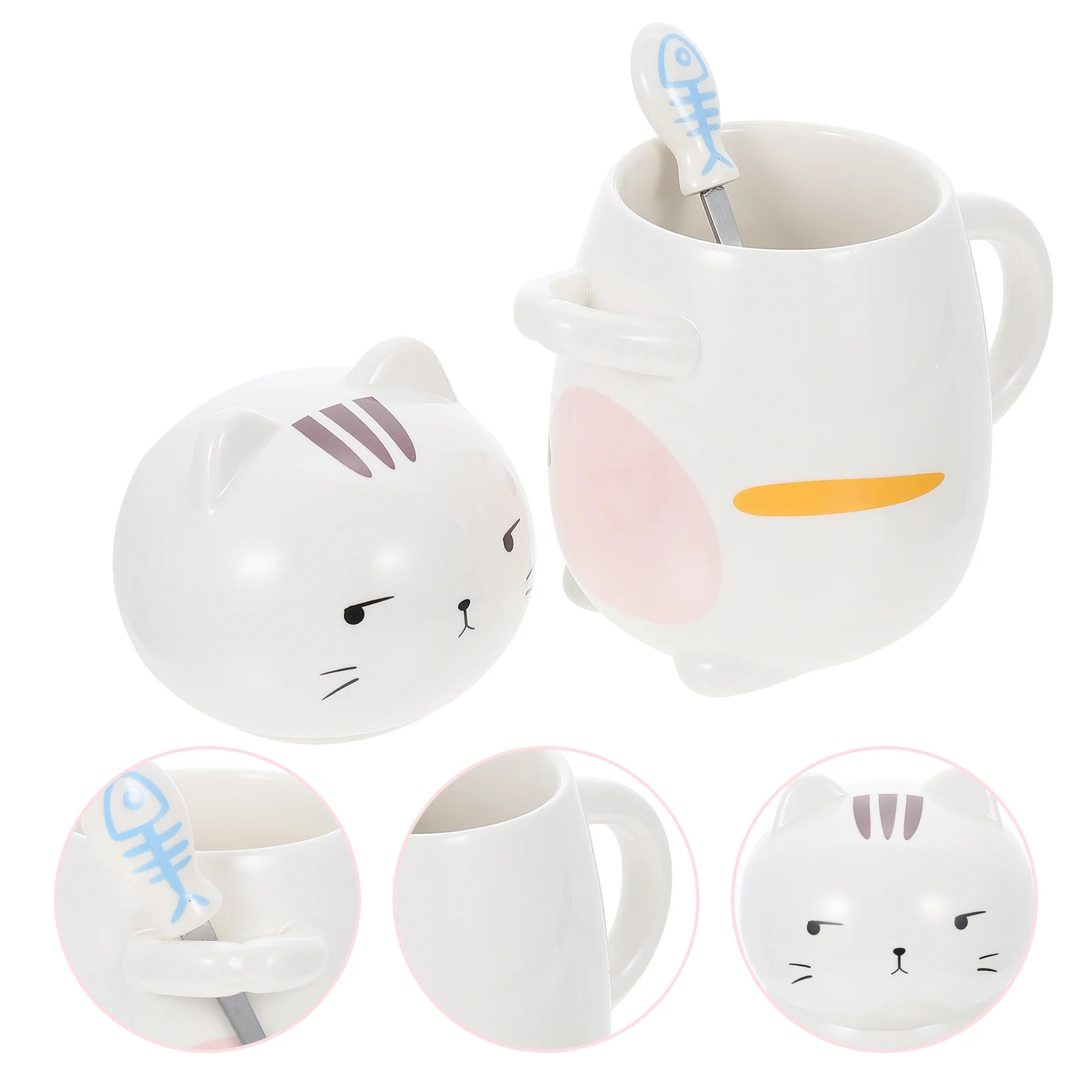 

Mug Coffee Cup Tea Cat Cups Ceramic Mugs Porcelain Cute Travelbreakfast Tumbler Animal Gifts 3D Bowl Kawaii Espresso Hot Yogurt