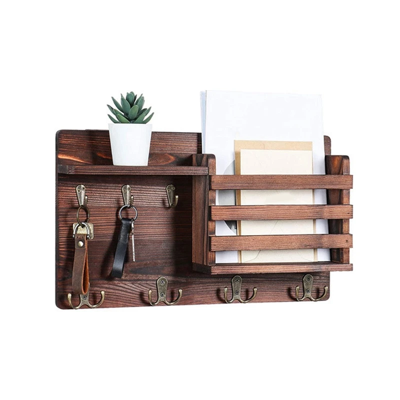 Держатель для ключей и почты настенного органайзера Настенное крепление с