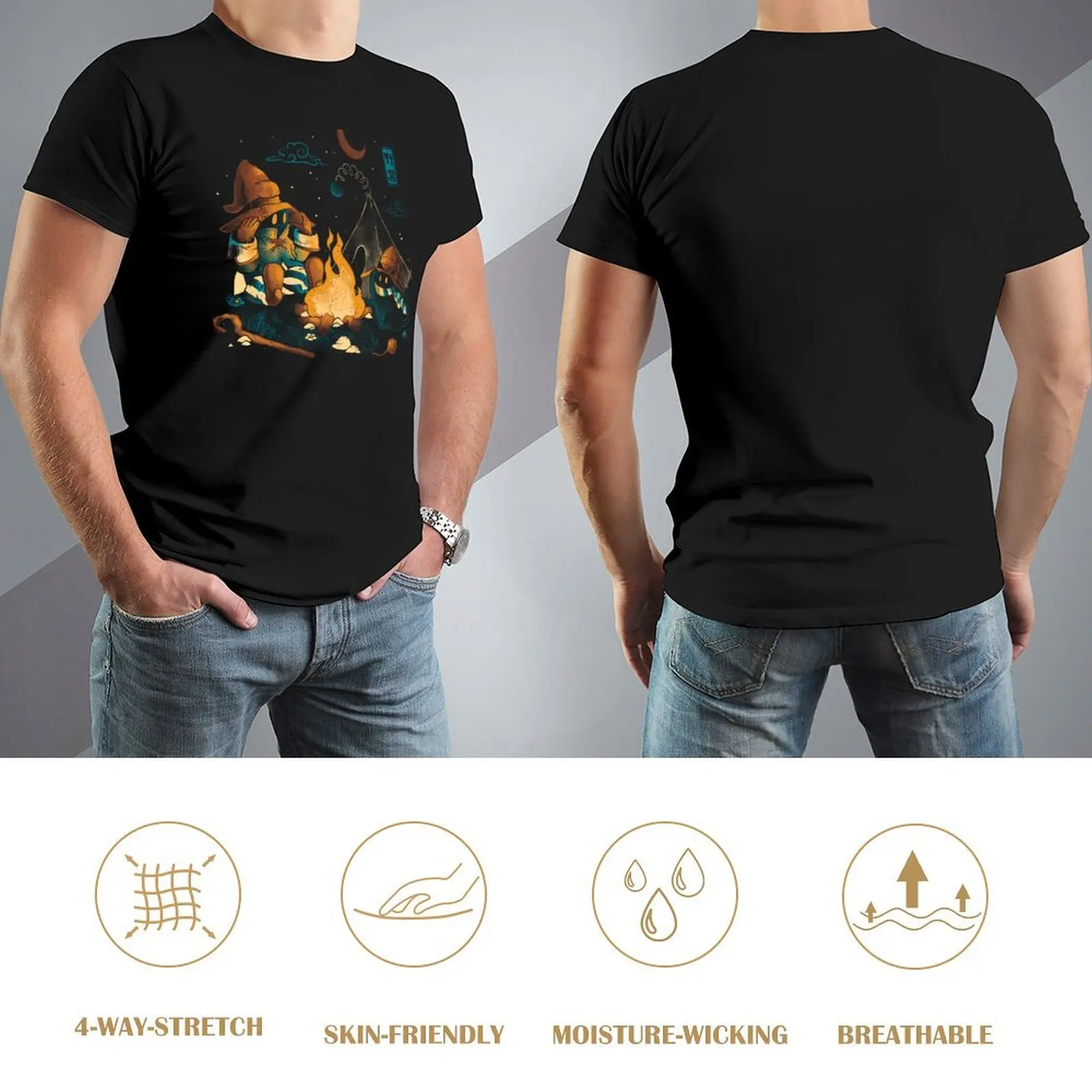 Фото Magic Camp-Cute Game Geek Gift футболка аниме фигурки спортивные болельщики летние топы аниме вещи мужская футболка №4