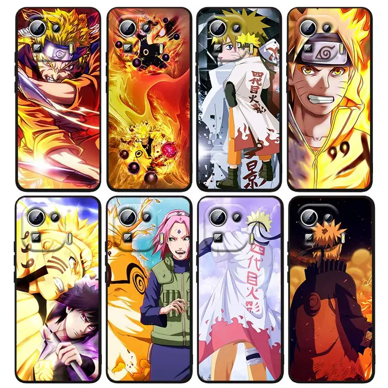 

Fashion Naruto Anime Art For Xiaomi Mi 12 12X 11T 11 11i 10i 10T 10S Note 10 9T 9 SE Lite Ultra Pro 5G Black Capa Phone Case