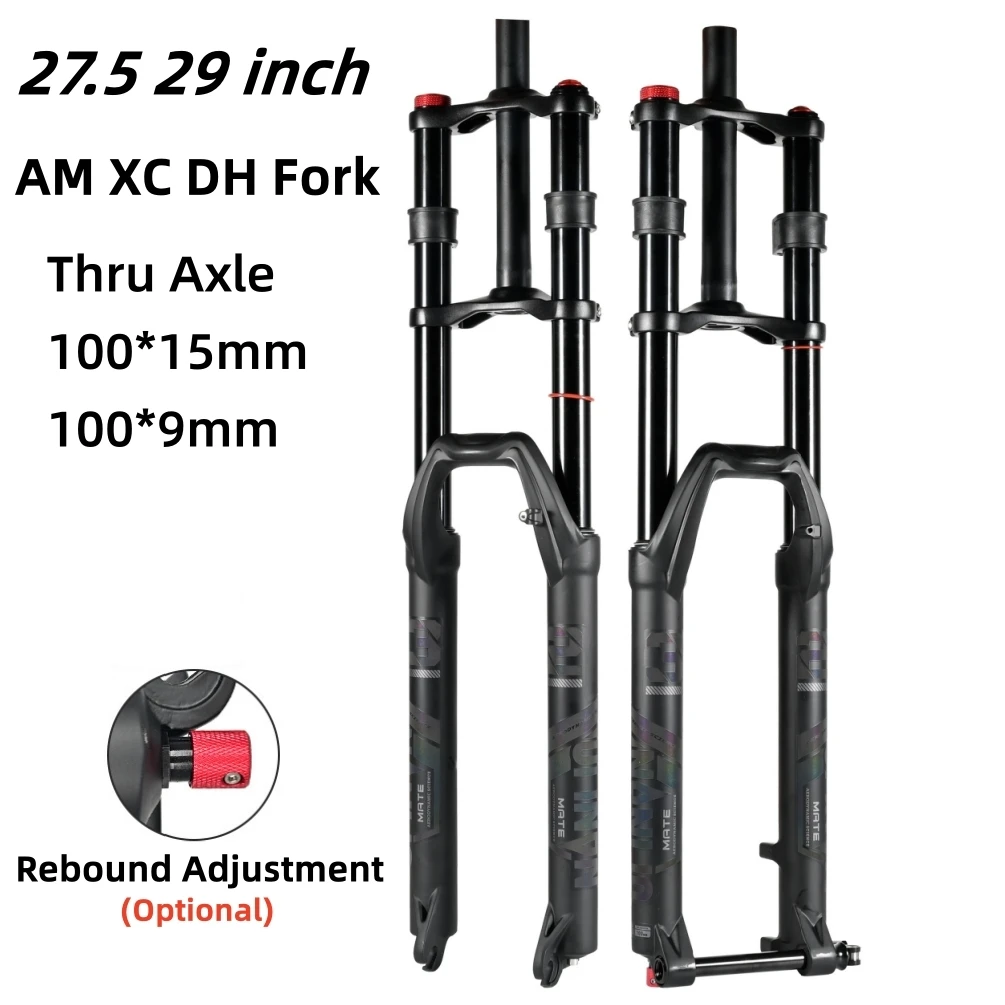 Двухсторонняя вилка NANLIO для горного велосипеда 27 5 29 дюймов электровелосипеда