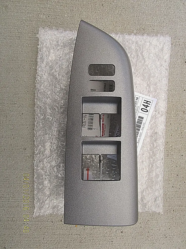 

FITS: 07 - 13 TOYOTA TUNDRA MASTER POWER WINDOW SWITCH BEZEL TRIM GRAY OEM NEW
