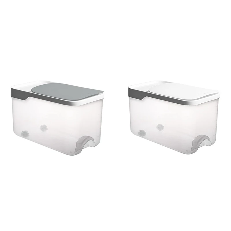 

Rice Bucket Grain Storage Box Food Storage Container With Flip Lid Moisture-Proof Clear Kitchen Organizer Box
