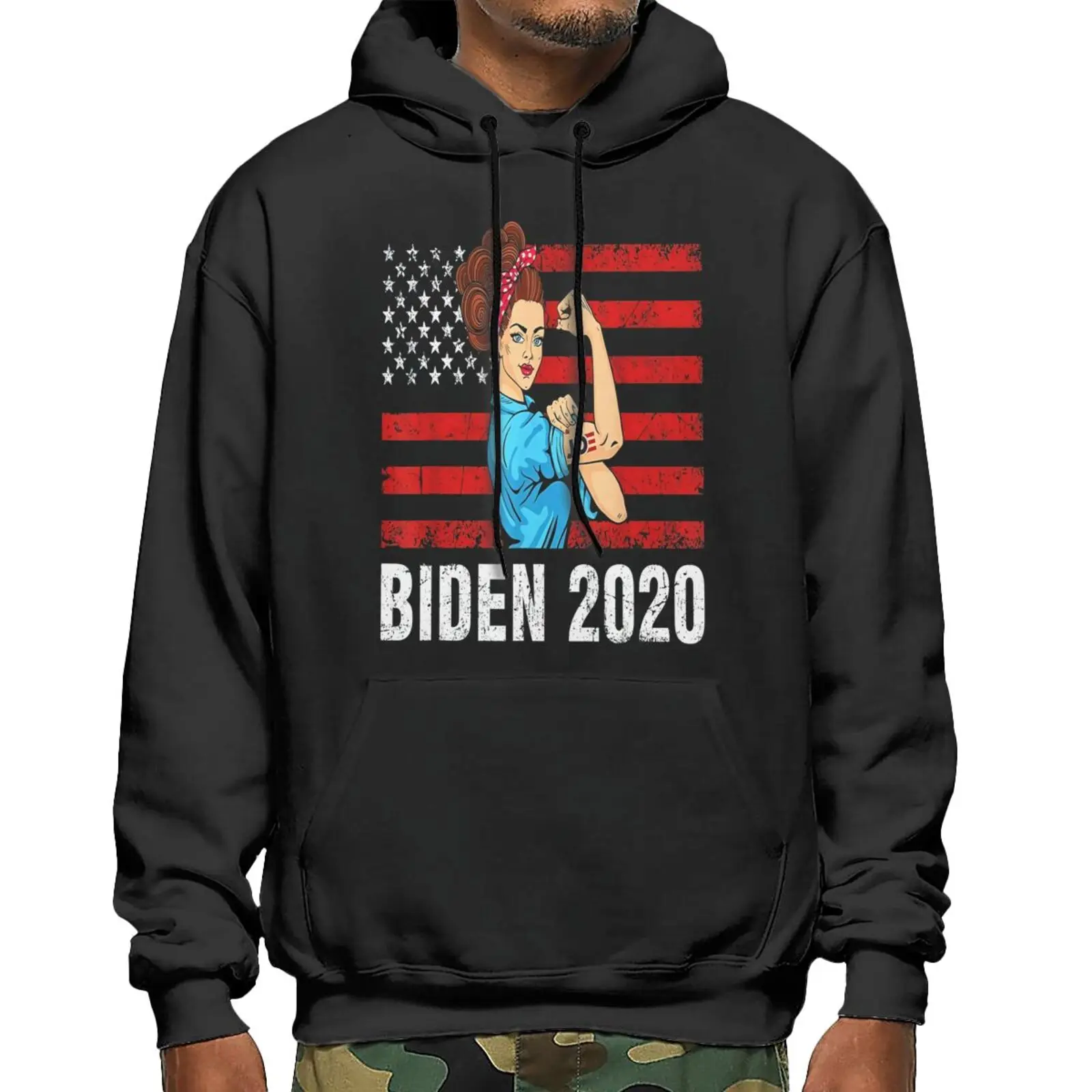 

Джо Biden 2020, свитшоты с капюшоном для президента США, спортивный костюм, мужской Женский свитшот, свитер, мужские толстовки оверсайз с аниме-н...