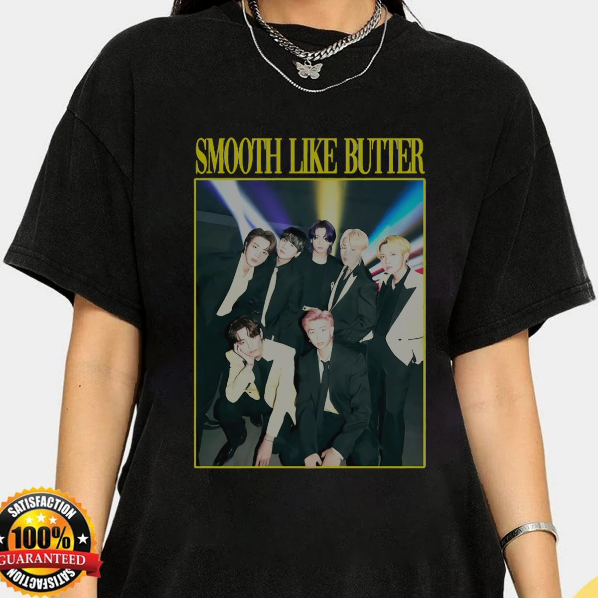 

Kpop Bangtan Group Graphic Tee Bangtan All Members Shirt Hip Hop Retro Vintage 90s T-Shirt Jimin Jin Suga J Hope Jungkook Tops