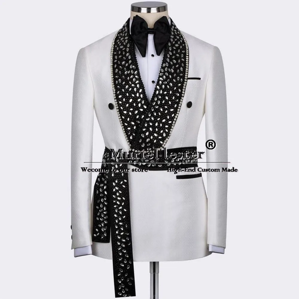 Элегантная одежда для жениха смокинг ювелирные изделия блейзер с драгоценным