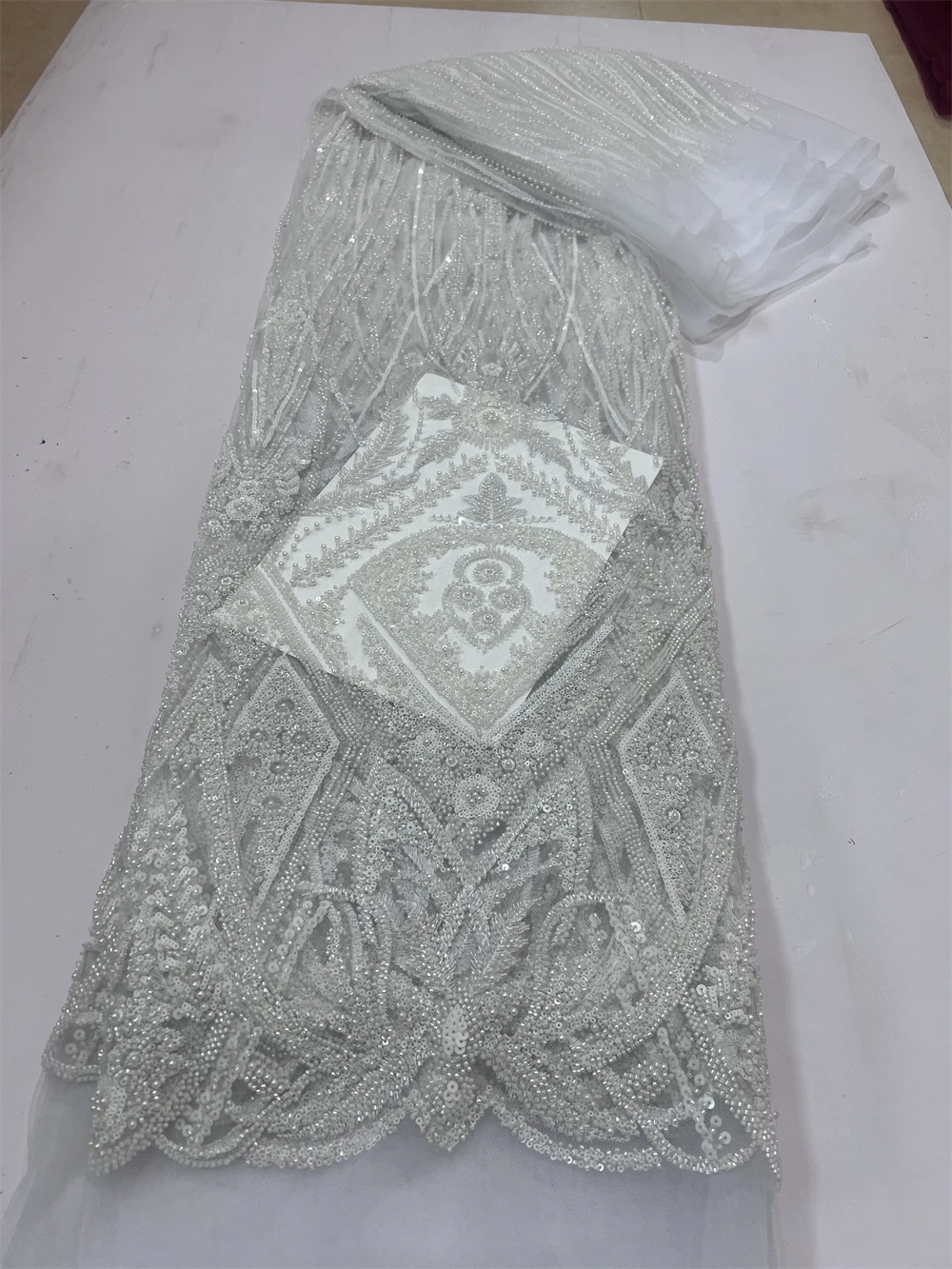 Светло-зеленая африканская сетчатая кружевная ткань блестки для женских