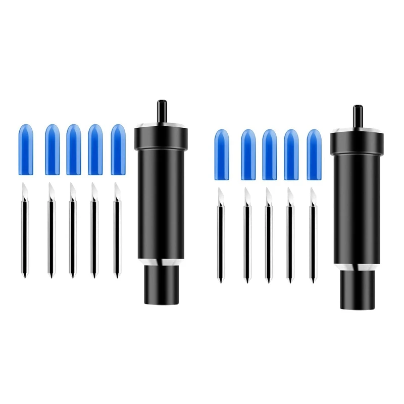 

2X Replacement Deep Cut Blade+Housing Deep-Point Deepcut Blade For Cricut Maker Explore,Air And Air 2 Cutting Plotter