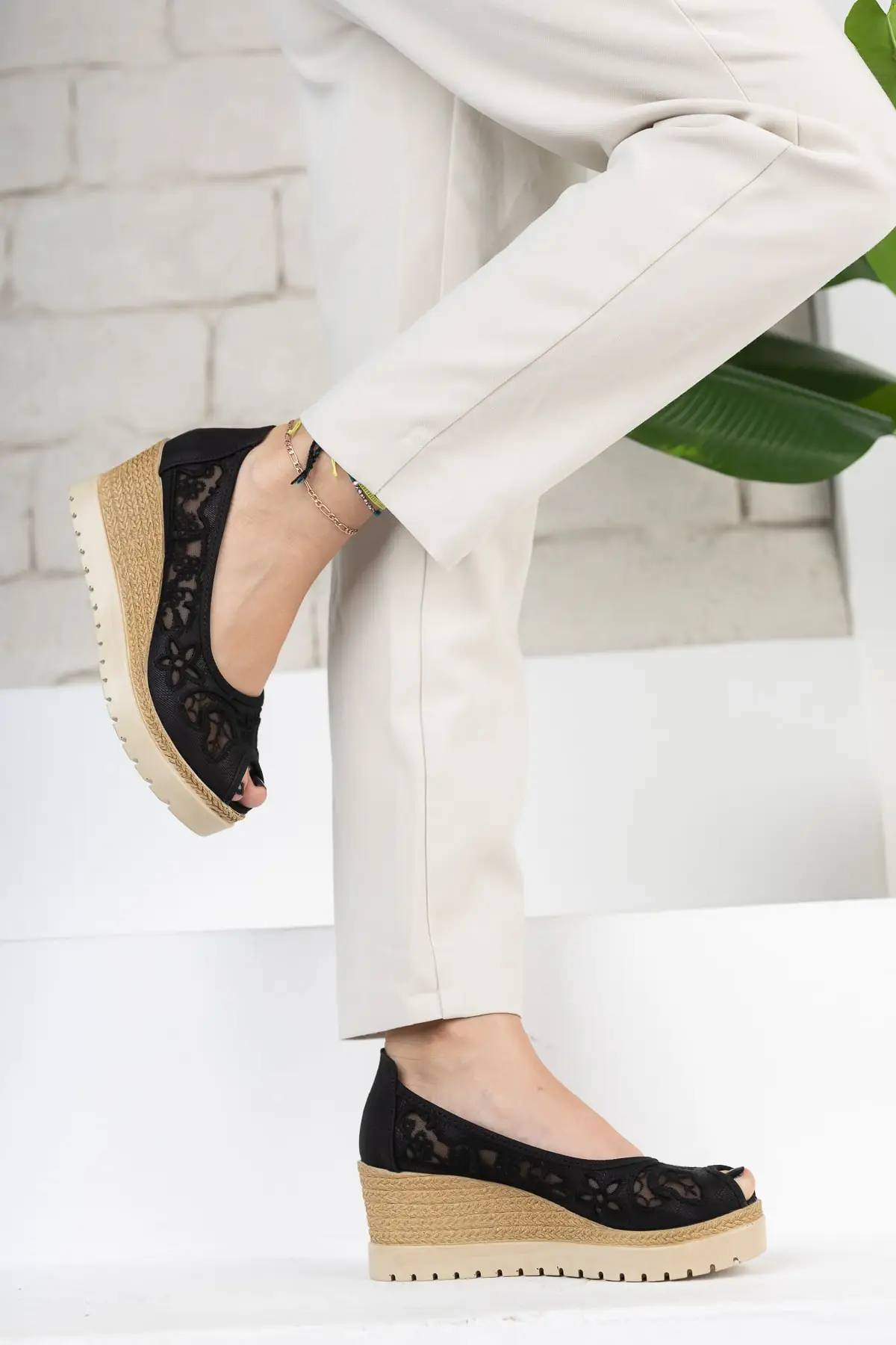 Женская Мягкая Повседневная Удобная Черная Лилия с восточным рисунком 36-40 новая