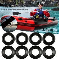 24pcs black universal kayak plastic oar accessories propel paddle splash guards parts drip ring replacement raft canoe