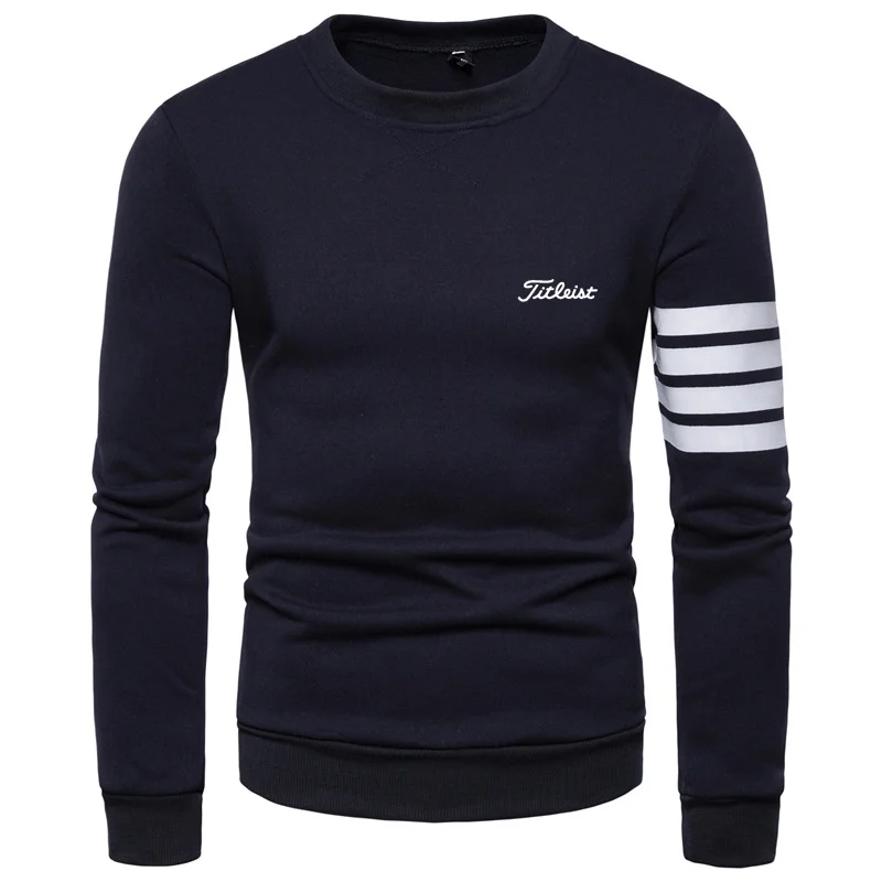 

Men's Sportswear Striped Sweater Golf Fashion Leisure Outdoor Sports Jogging Fitness Sportswear Men's Sportswear