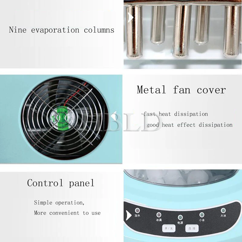 Портативная небольшая льдогенератор высокой емкости 110 В 220 многофункциональная