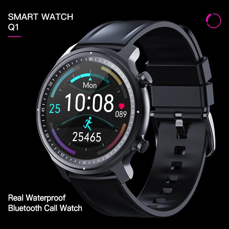 AISHI Q1 Bluetooth Call Смарт-часы Фитнес-трекер SmartWatch Пульсометр Давление кислорода в