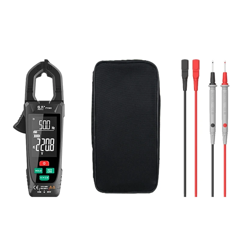 

Mastfuyi Digital Clamp Meter Large Screen Multimeter 9999 Counts AC Voltage Current Capacitance Auto Correction Of Wrong Gear