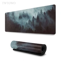 grey forest trees mouse pad gaming xl computer hd mousepad xxl desk mats carpet soft natural rubber anti slip mouse mat