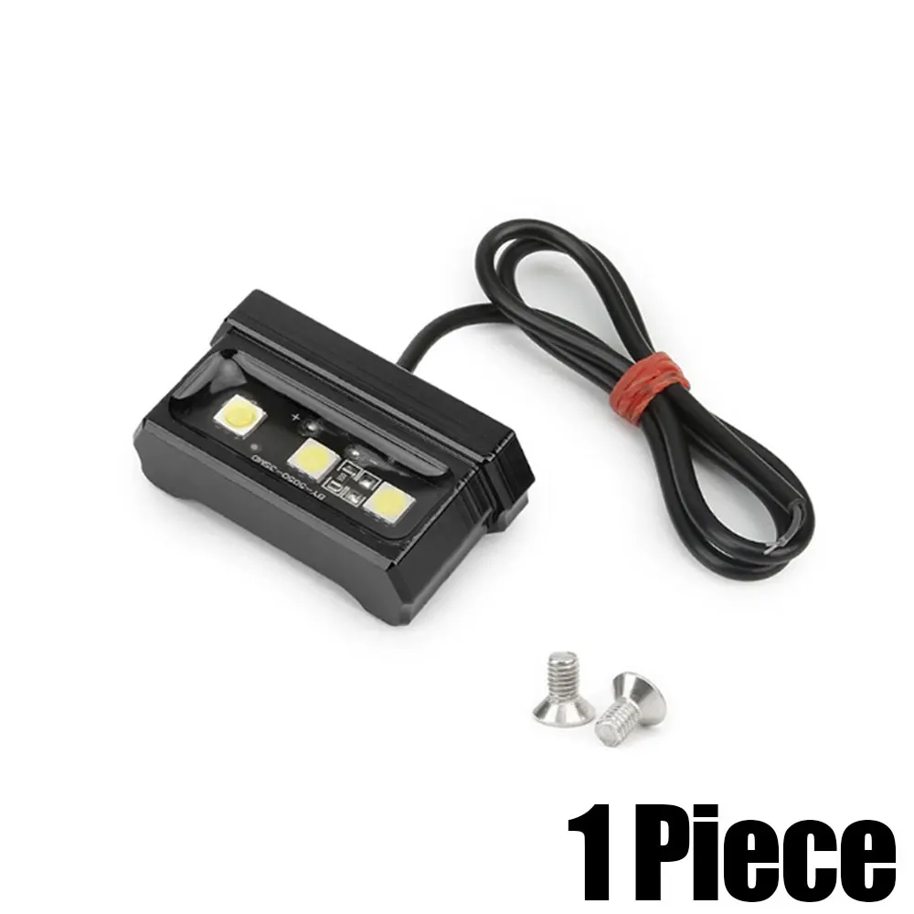 

1 шт., задняя светодиодная лампа из алюминиевого сплава для мотоцикла, 12 В, подсветка номерного знака, мини-карта с ЧПУ, водонепроницаемые аксессуары для освещения