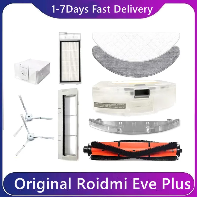 

Xiaomi Original Roidmi Eve Plus Main Brush Cover Assembly Electric Control Dust Collecting Water Tank Mopping Module Accessories