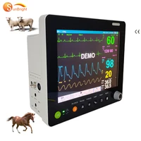 high quality 15 inch 6 parameters veterinary vital signs monitor animal use monitoring machine