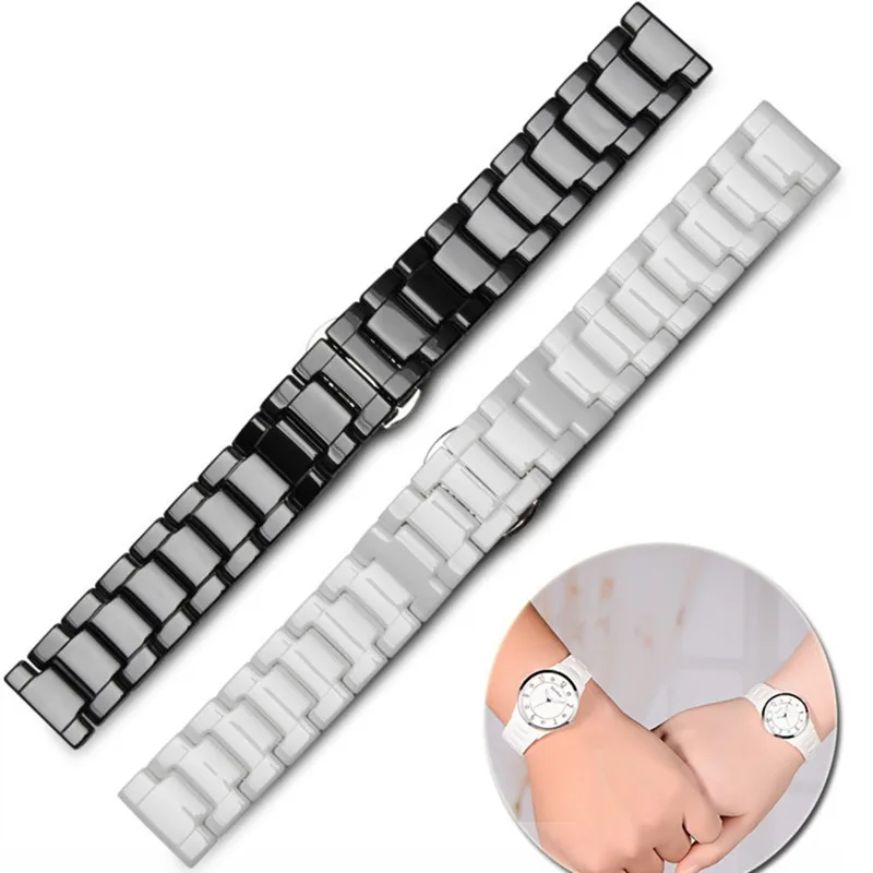 Ремешок керамический для xiaomi Amazfit Samsung Gear s3 S2 браслет наручных часов 14 16 18 20 22 мм