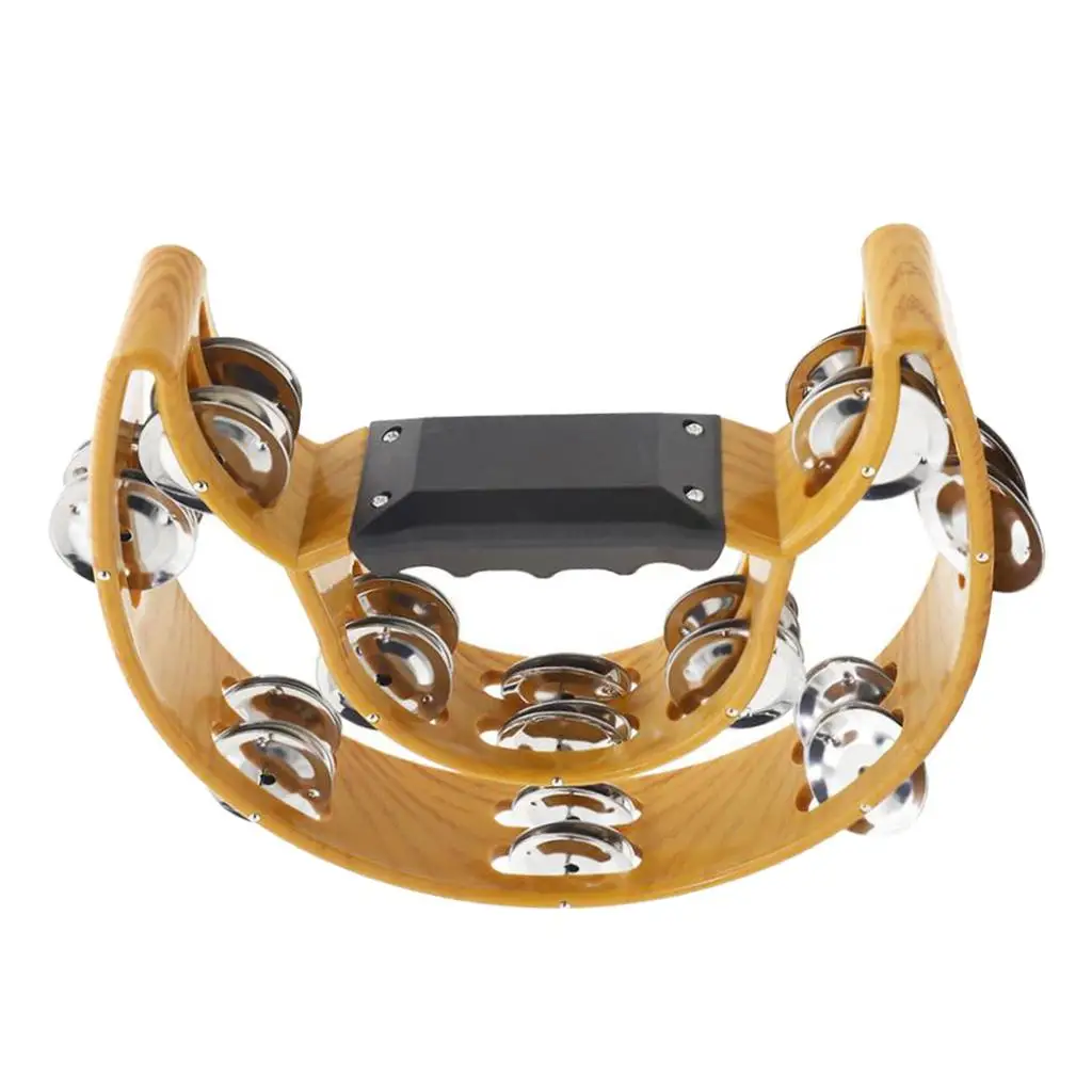 

Traditional ABS Plastic Hand Tambourine with of Metal Bells,