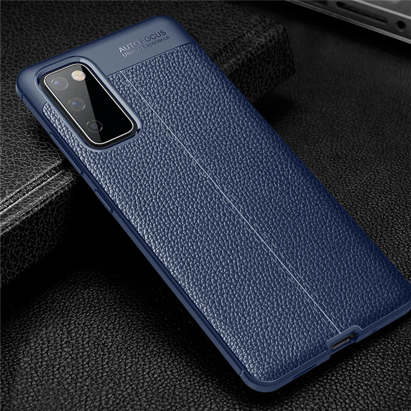For Samsung Galaxy S20 FE Case For Samsung S20 FE TPU Leather For Fundas Samsung A12 A02S A51 A71 A41 A51 A71 S21 S20 FE Cover