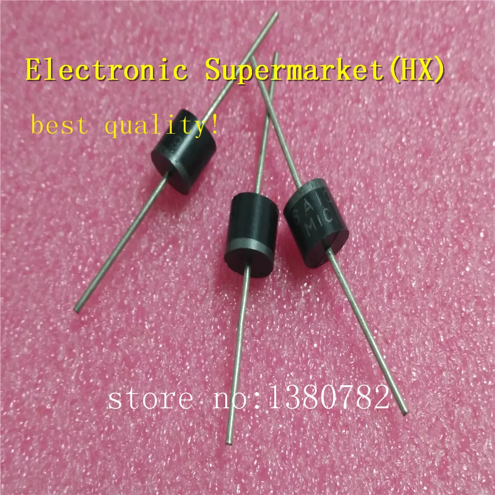 

Free shipping 200pcs/lots 6A10 6A/1000V rectifier diodes DIODE GEN PURP 1KV 6A R6 IC in stock!