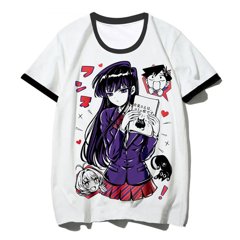 

Komi Cant Communicate clothes male anime streetwear aesthetic graphic y2k t shirt anime