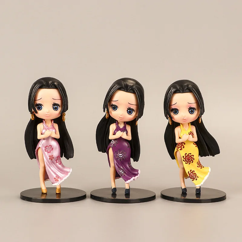 

3Pcs/Set ONE PIECE Cartoon Boa Hancock Anime Action Figures Collection Model Doll Decoration Christmas Gifts