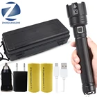 XHP120 600000LM мощная светодиодная вспышка светильник USB Перезаряжаемые фонарь с приближением, лампы 18650 26650 Батарея Портативный светильник Кемпинг Фонари