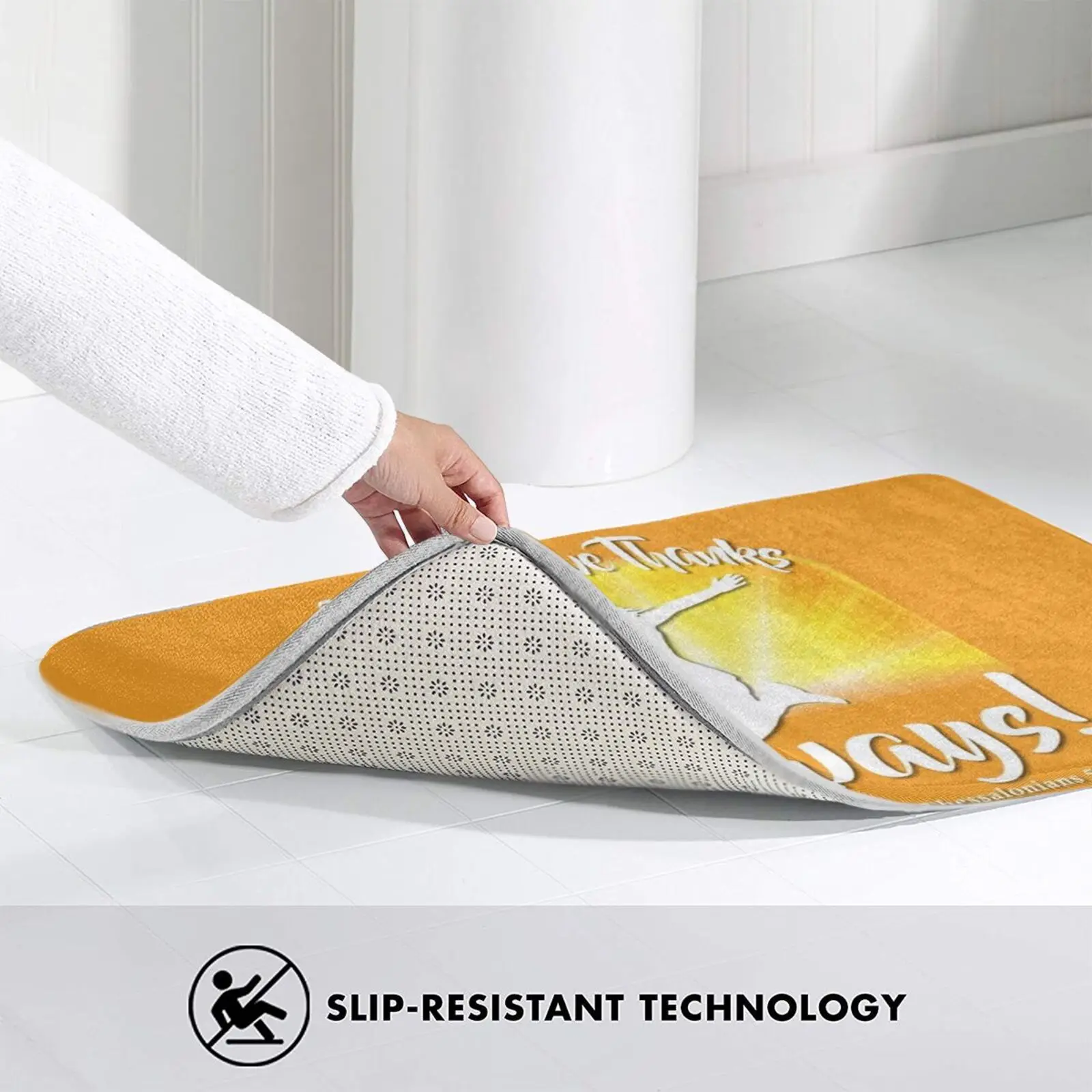 Радуйтесь и всегда Спасибо!-коврик для дверей из сосалонийцев 5: 16-18 нескользящий