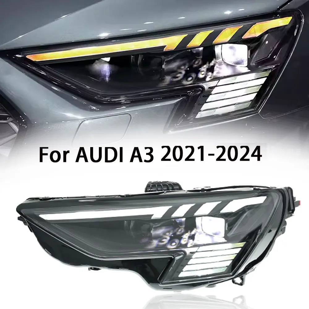 Автомобильные светодиодные передние фары для Audi A3 2021 2022 2023 2024 RS3 аксессуары