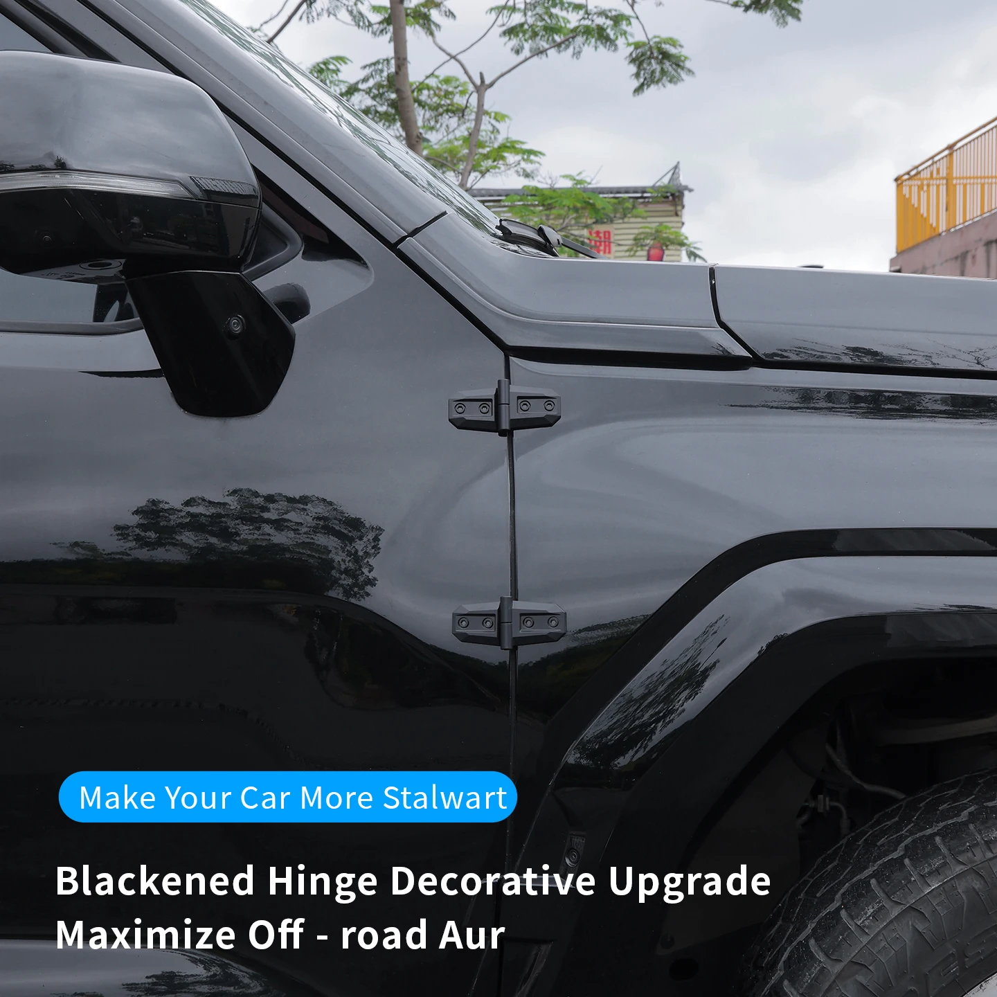 Декоративные наклейки-накладки на петли капота для Suzuki Jimny JB64 JB74 2018-2020, аксессуары для экстерьера автомобиля (art.: 3920da714129d) - 3920da714129d