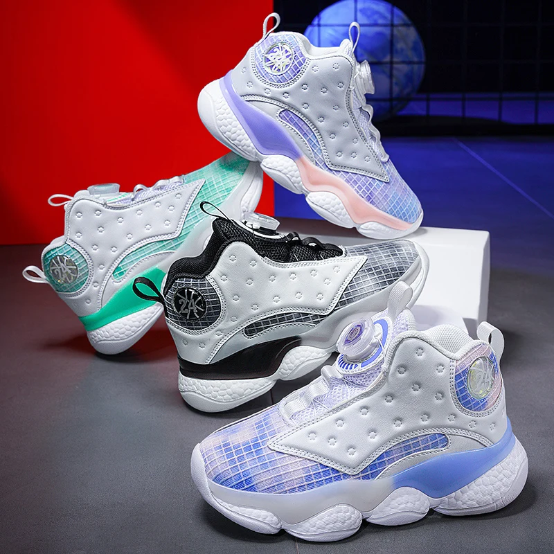 Boys Brand Sneakers Retro Basketball Shoes for Kids Non-slip Casual Children Shoes for Boy Girls Sneakers Child Tenis Infantil