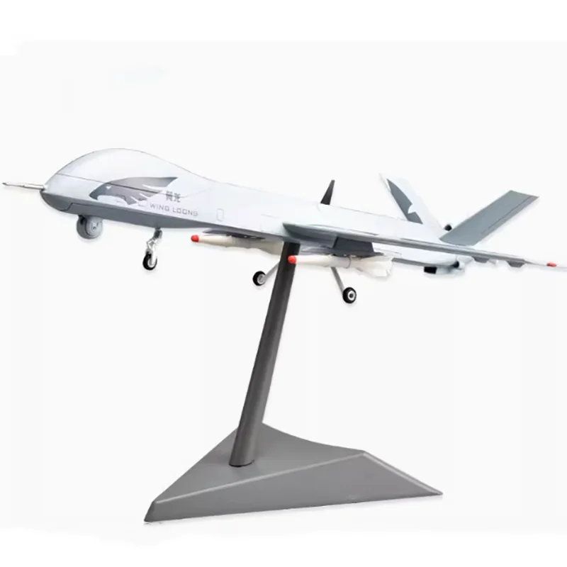 Фото Литой под давлением масштаб 1/26 Wing-loong Drone, модель самолета из сплава, украшение, готовая беспилотная коллекция самолетов-резонансов №1