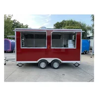Custom Food Kitchen Trailer Mobile Food Truck Pizza BBQ Grill Full Equipment Restaurant Hot Dog Food Truck